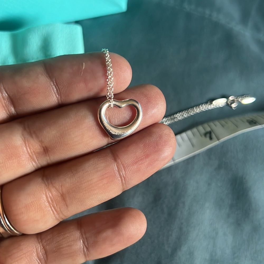 Tiffany & Co Elsa Peretti Heart Necklace Small - Picture 6 of 11